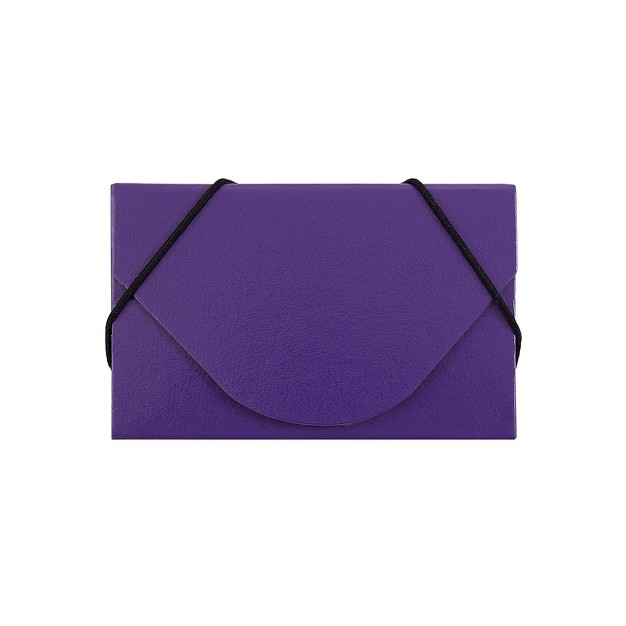 Jam Paper Matte Business Card Case With Flap Purple 369032737