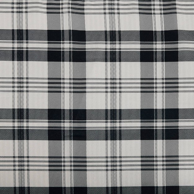 Blair Farmhouse Plaid Semi sheer Tab Top Kitchen Curtain Valance No 918