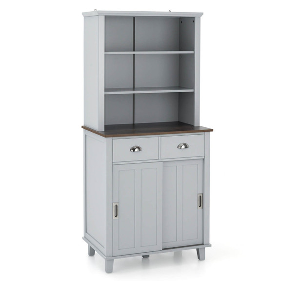 Costway 63158427 67 inches Freestanding Kitchen Pa...