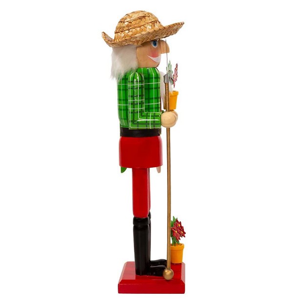 Kurt Adler 15 inch Wooden Gardener Nutcracker