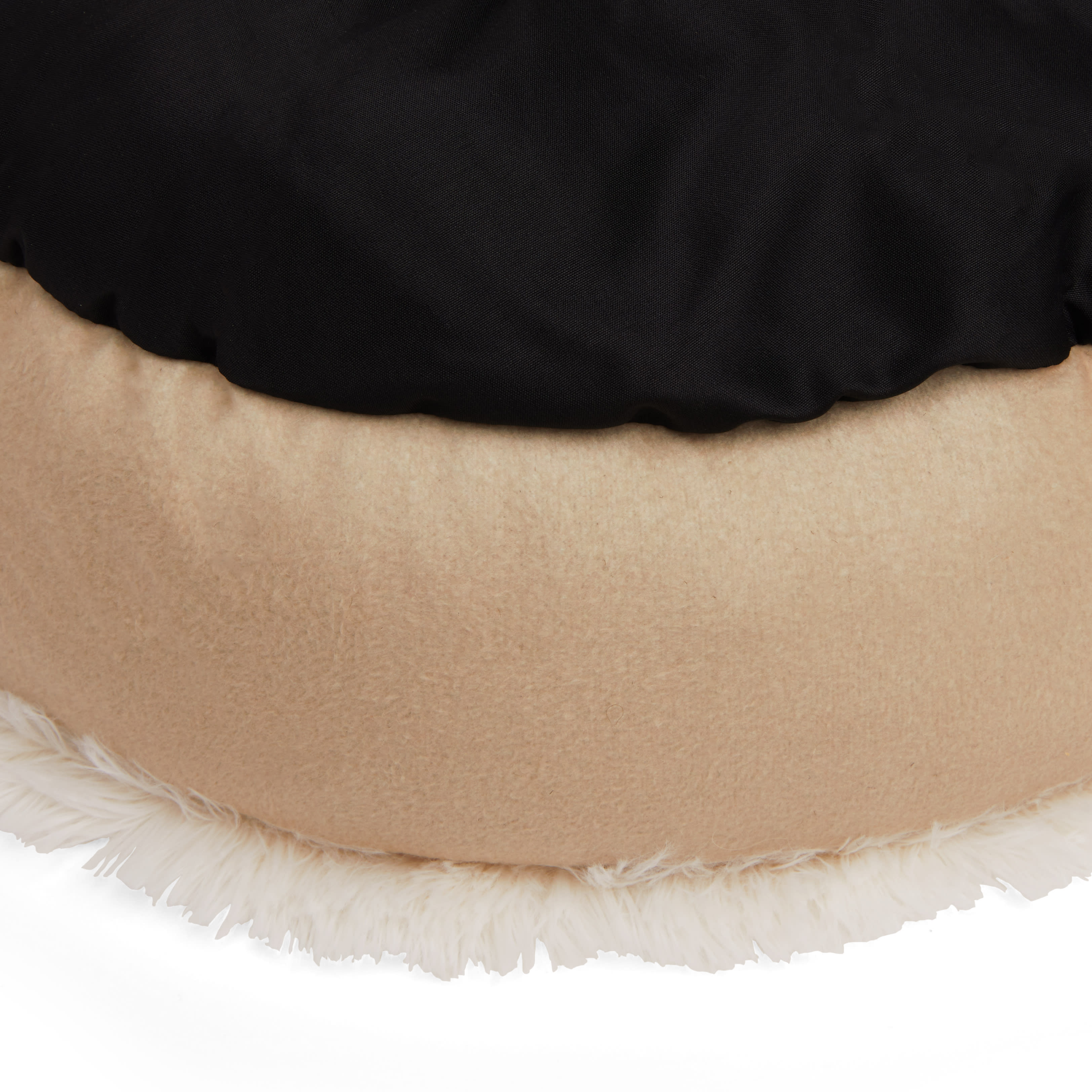 EveryYay Essentials Tan Round Cuddler Cat Bed， 19