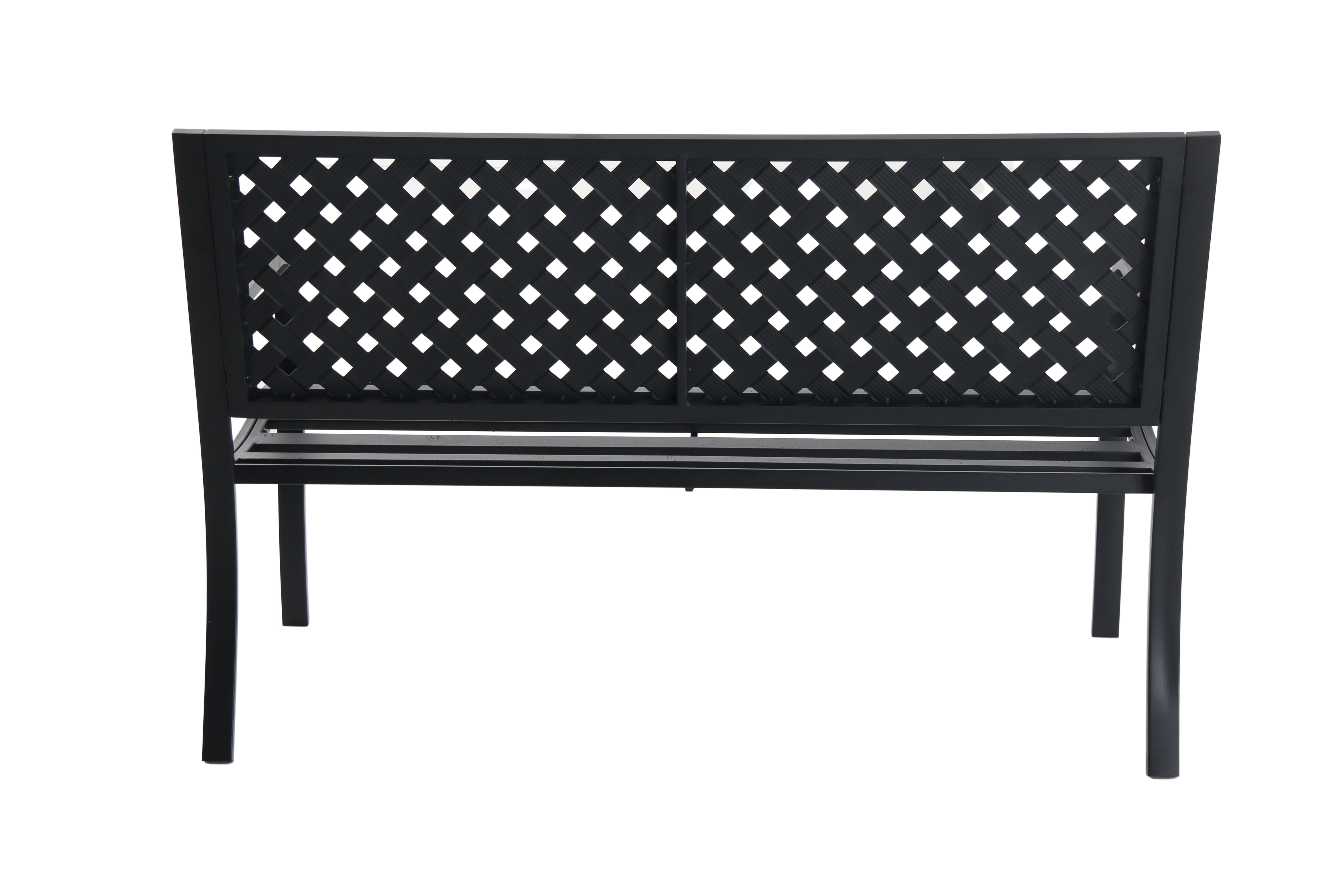 Mainstays Outdoor Durable Steel Bench - Black