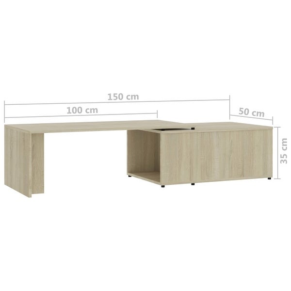 vidaXL Coffee Table Sonoma Oak 59.1