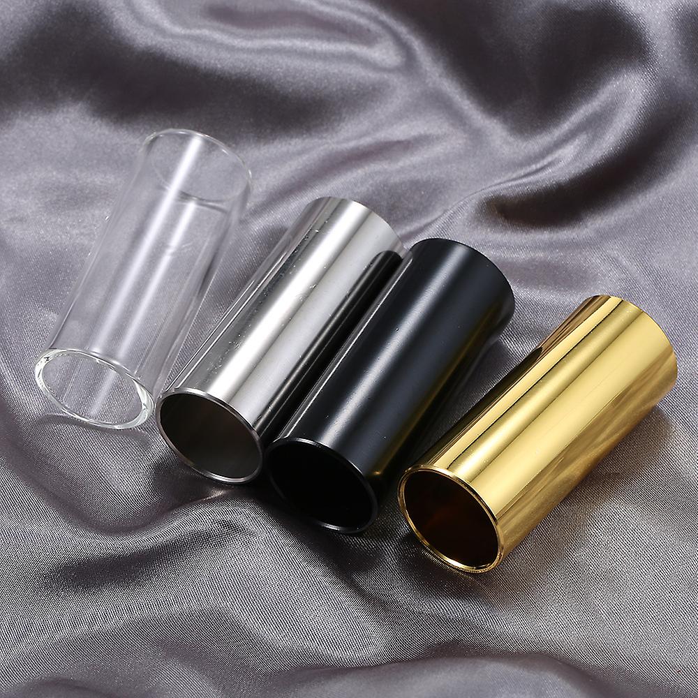 1pc 60mm High Guitar Slide Bar Stainless Steel Metal/glass Finger Slides For Guitar Bass Banjo Ukulele String Instrument Accessories Gold