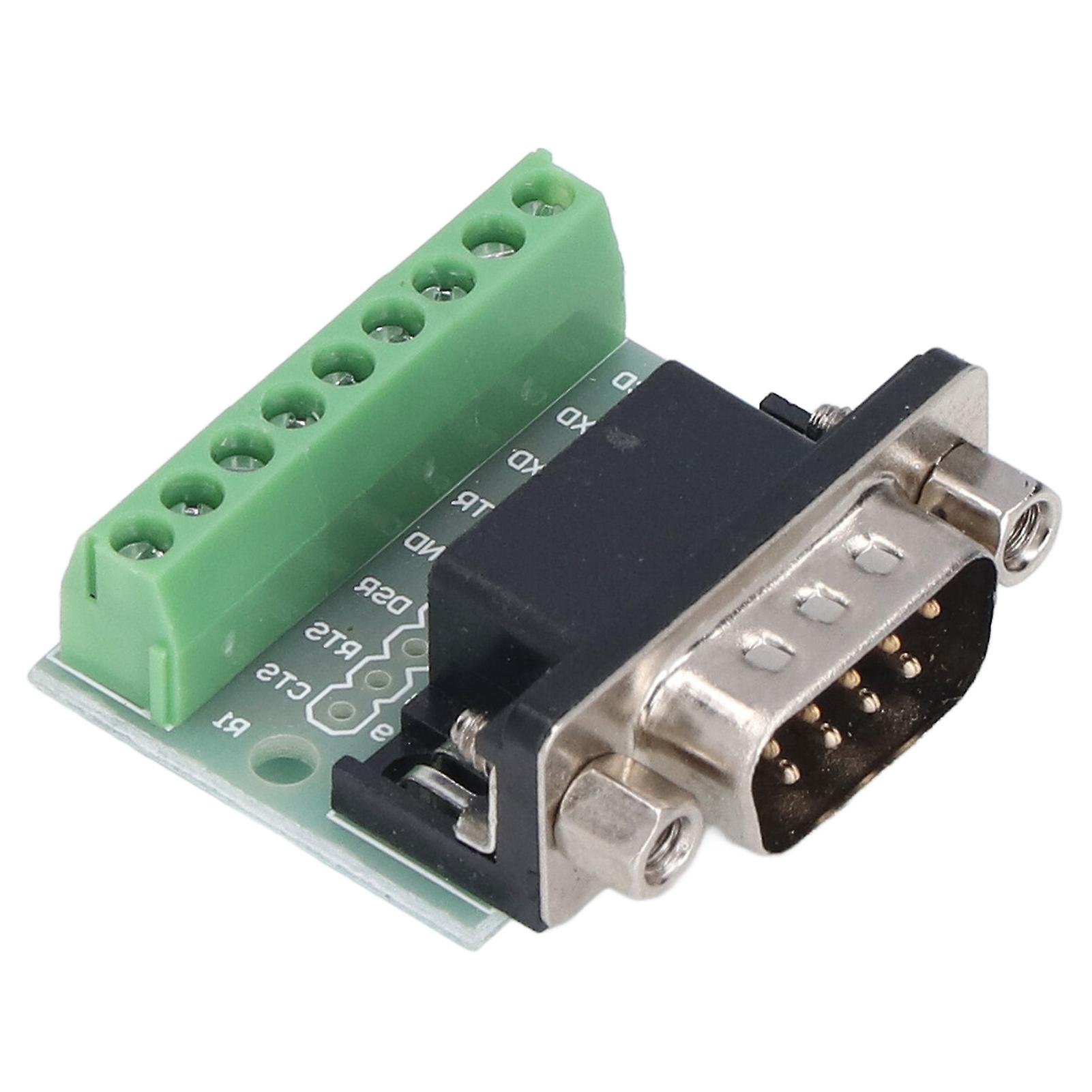 Terminal Block Db9 Male Header To Screw 9 Pin Connector Break Out Board For Rs232 Rs485