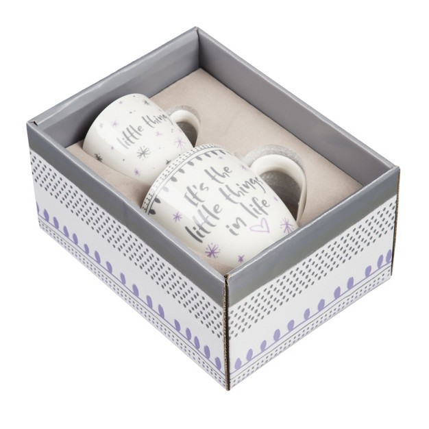 Evergreen Mommy And Me Ceramic Cup Gift Set 17 Oz And 7 Oz It x27 s The Little Things In Life little Thing