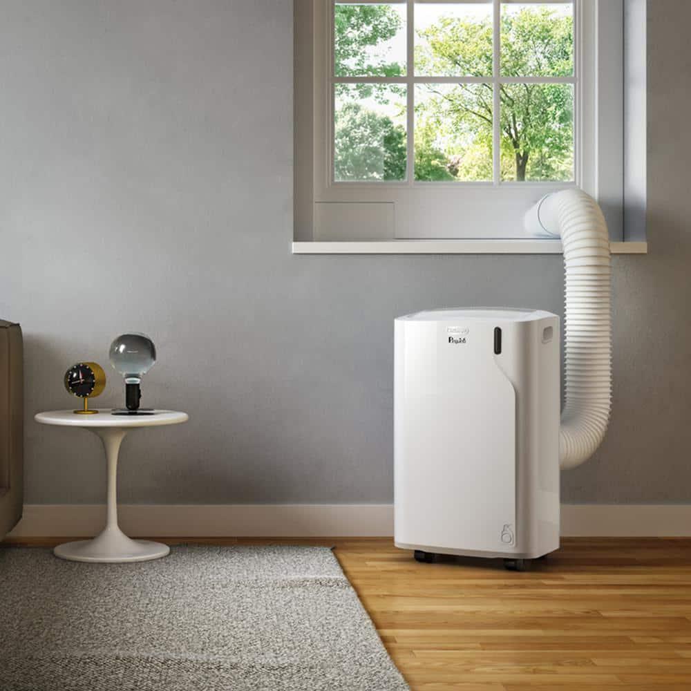 DeLonghi 11000 BTU 3Speed Portable Air Conditioner for up to 400 sq ft with Compact Design and Eco Friendly Gas