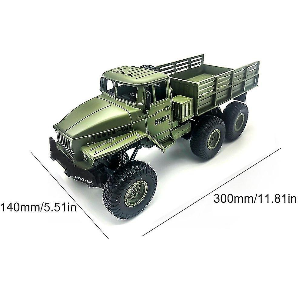 1:16 High Speed Rc Car Military Truck  Off Road Model Toy For Kids Birthday Gift|rc Trucks(green)