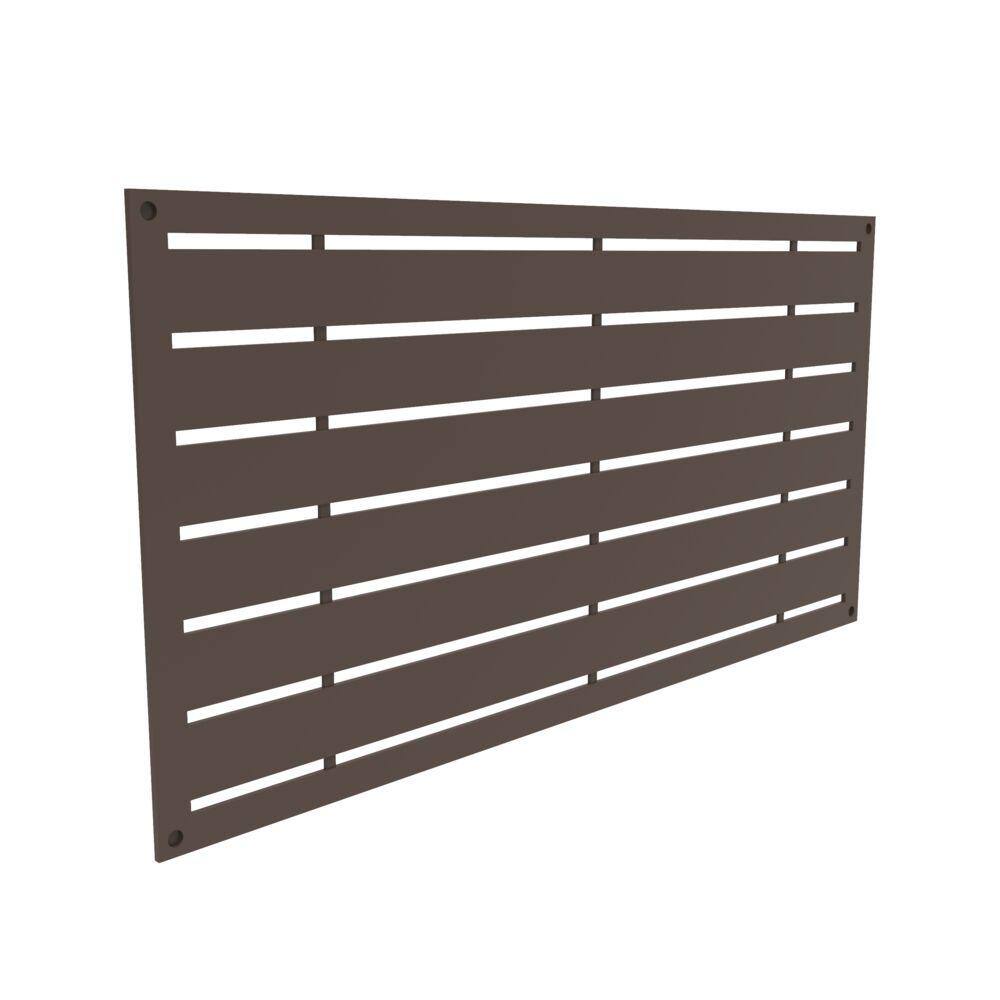 Barrette Outdoor Living 2 ft. x 4 ft. Brazilian Walnut Polypropylene Decorative Screen Panel 73042826