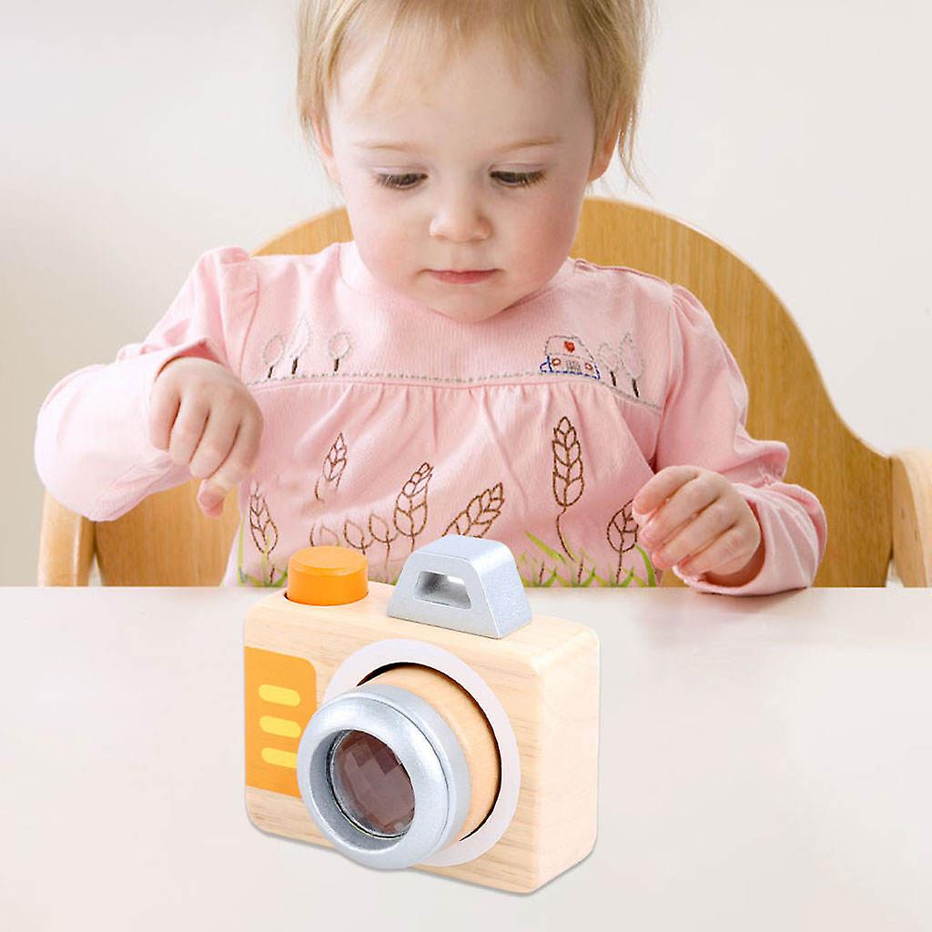 Wood Camera Toy Handmade Lovely Nursery Toys For Boy Girl Hanging Decor Gift