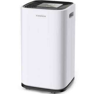 KESNOS 70-Pint Capacity Home Dehumidifier With Bucket And Drain for 5000 sq. ft. Indoor Use White HDCX-PD253D-1