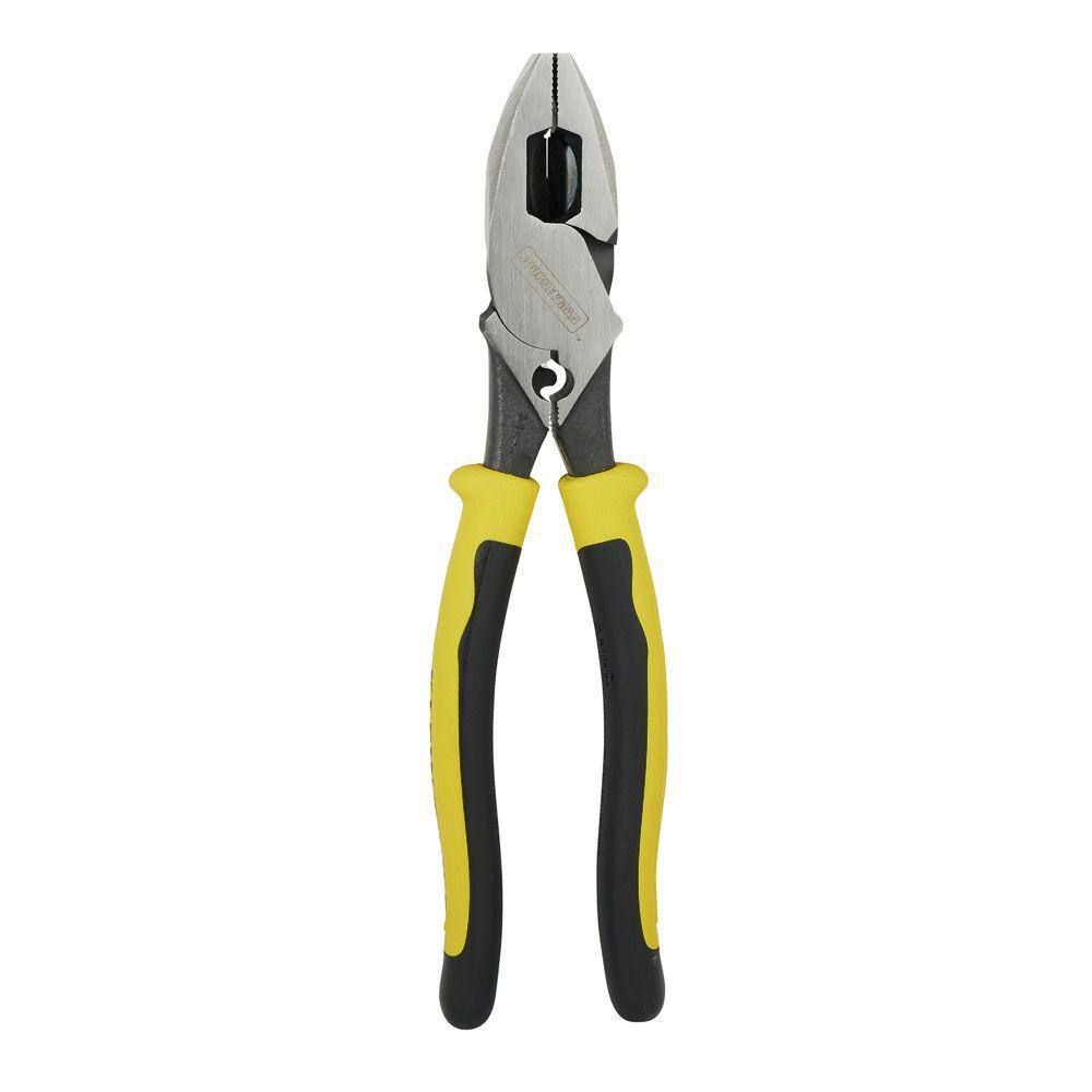 Klein Tools 9 in. Journeyman High Leverage Side Cutting Crimping Pliers J213-9NECR