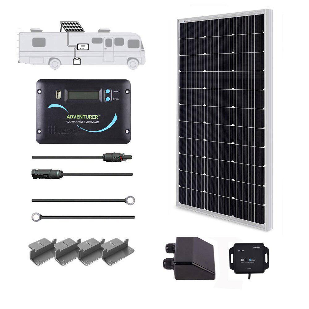 Renogy 100-Watt 12-Volt Off-Grid Solar System for Solar RV Kit KITRV100DADV30