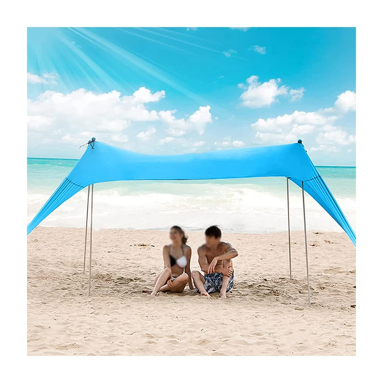 canopy for the beach  sun shelter awning anti uv waterproof outdoor sun  beach tent with sand anchor