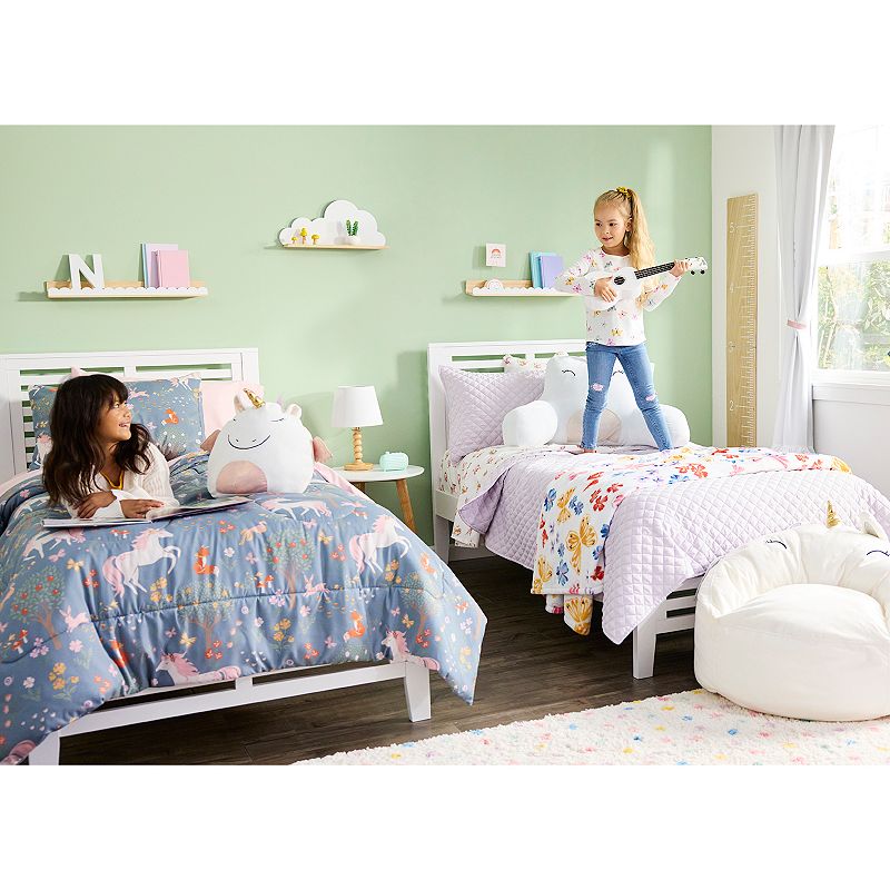 The Big One Kids? Harper Unicorn Reversible Comforter Set with Shams