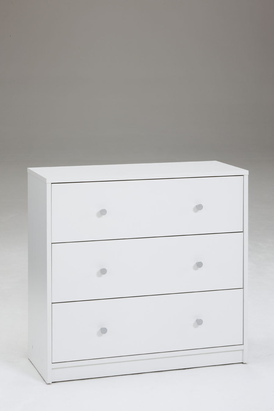 Studio 3 Drawer Dresser, White