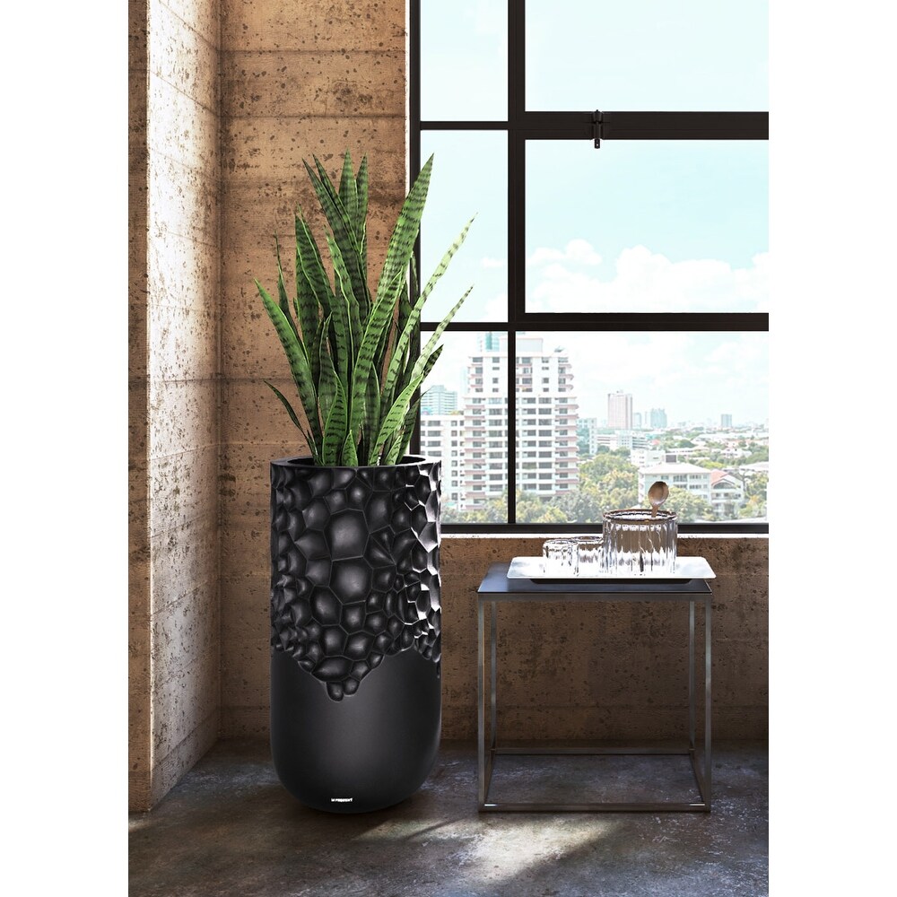 Bubble Planter in Black Matte Finish 36\