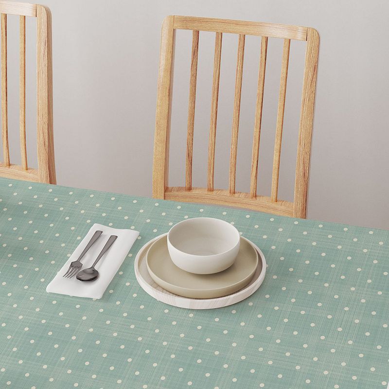 Square Tablecloth， 100% Polyester， 60x60， Textured Dots