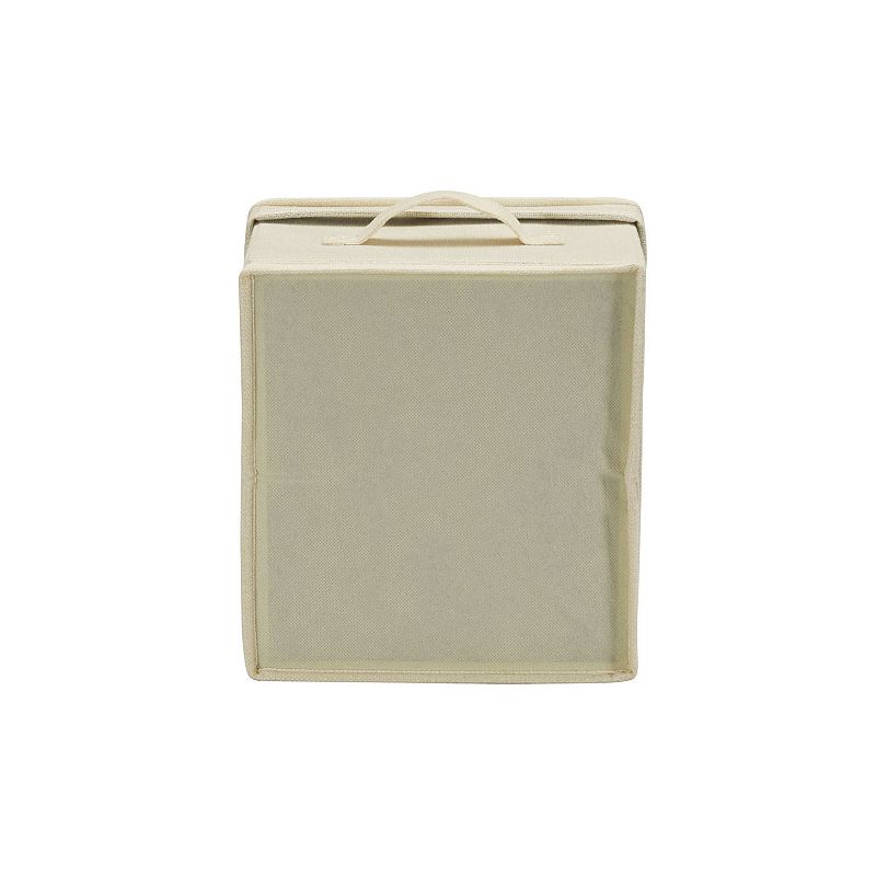 Household Essentials Medium Canvas Storage Boxes with Lids