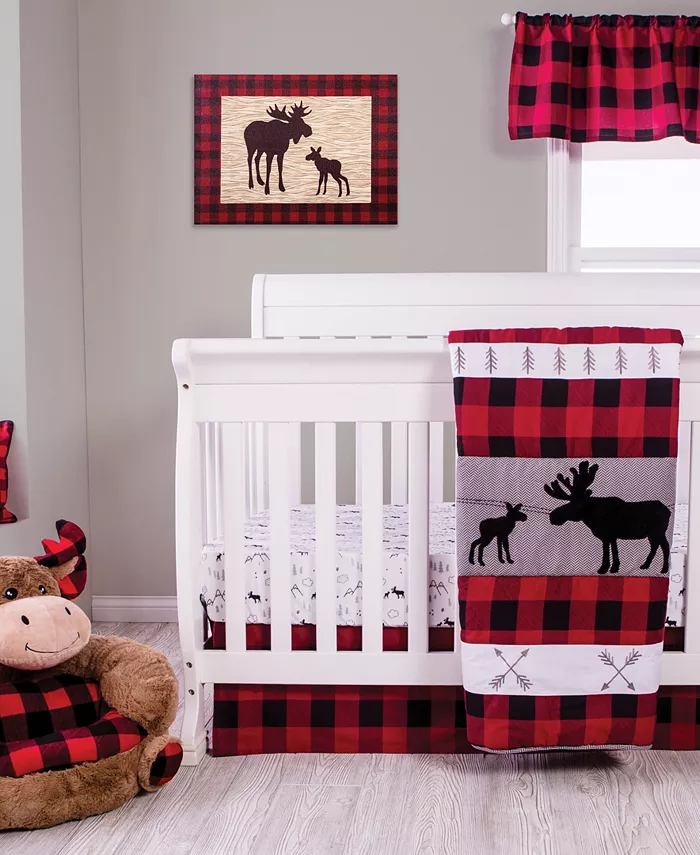 Trend Lab CLOSEOUT! Lumberjack Moose 3-Piece Crib Bedding Set