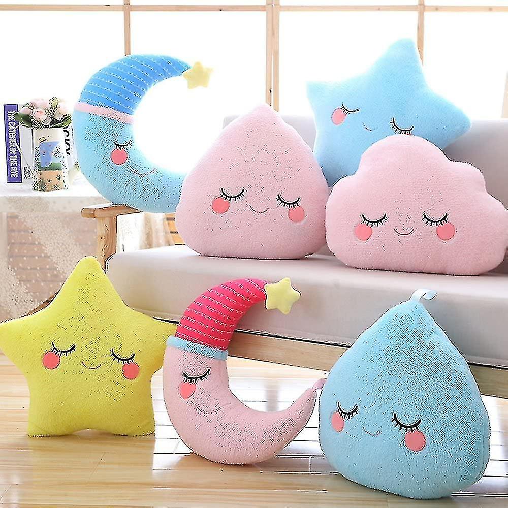 Star Moon Cloud Pillow Cushion， Bedside Sofa Sleeping Pillow， Plush Toy Gift.--40cm