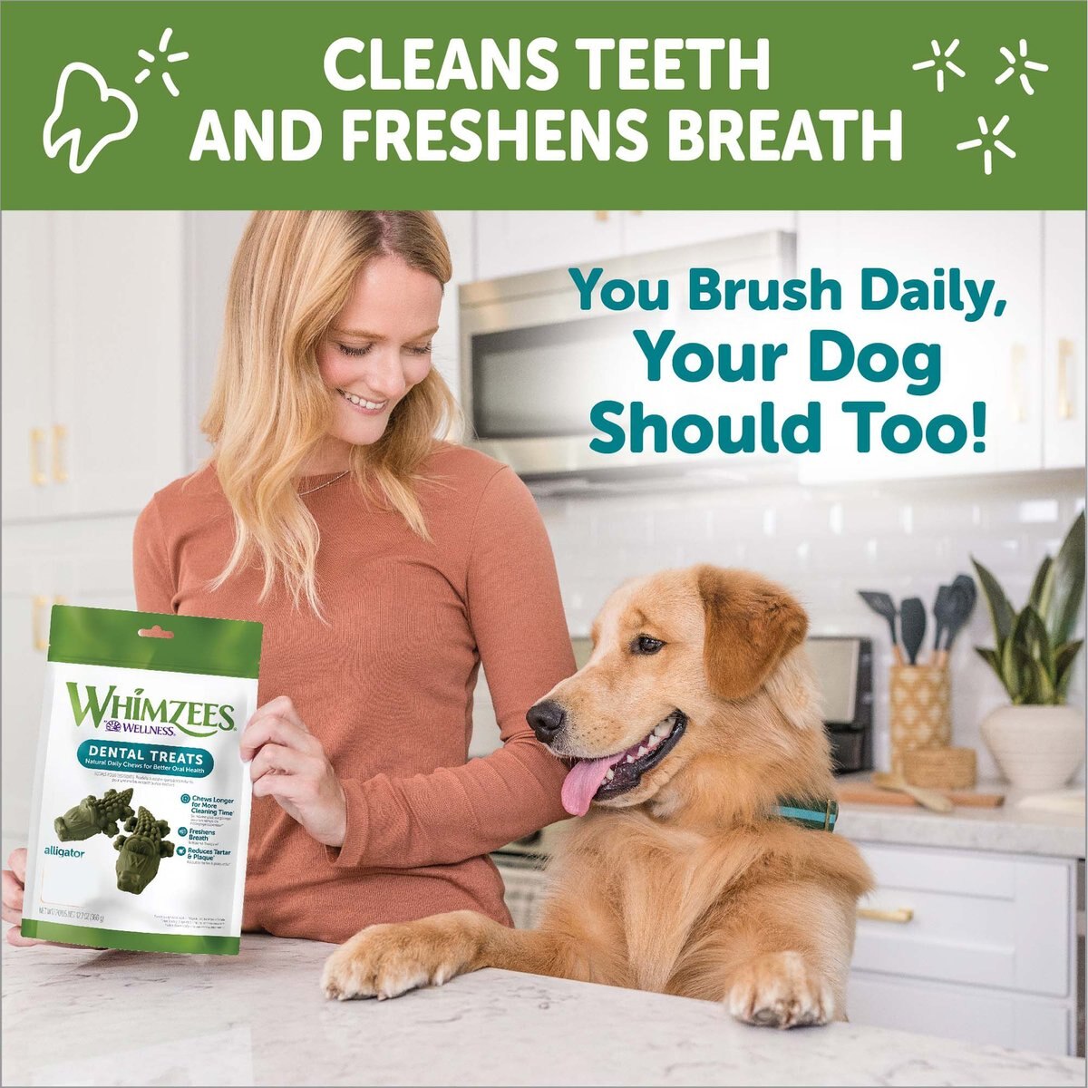 WHIMZEES Alligator Grain-Free Dental Dog Treats