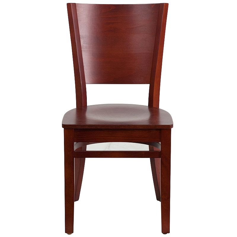 Flash Furniture Lacey Series Solid Back Wood Restaurant Chair