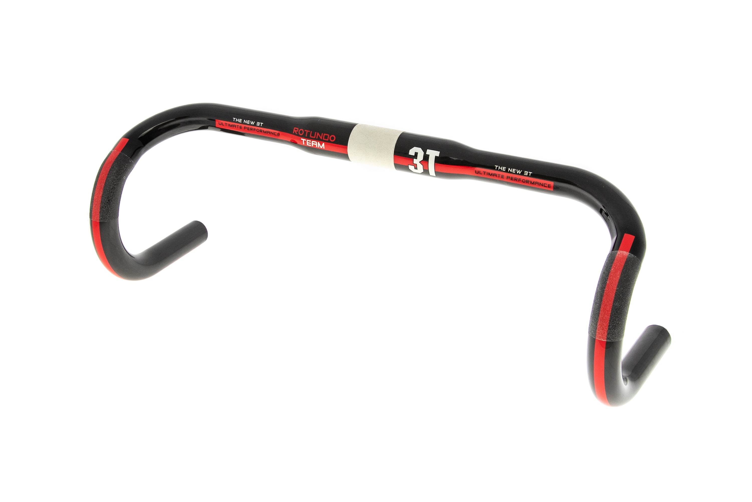 3T Rotundo Team Handlebar 31.8mm x 44cm Carbon Black/Red