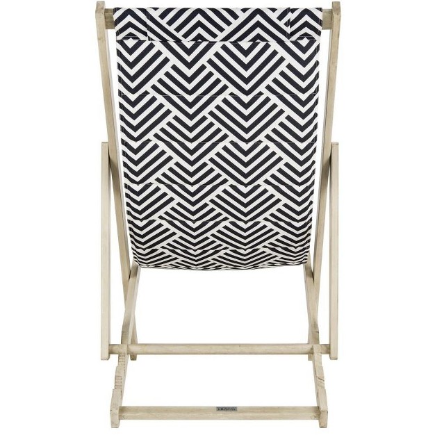 Rive Sling Chair Navy white Safavieh