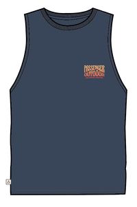 Yuca Recycled Cotton Vest - Dark Denim