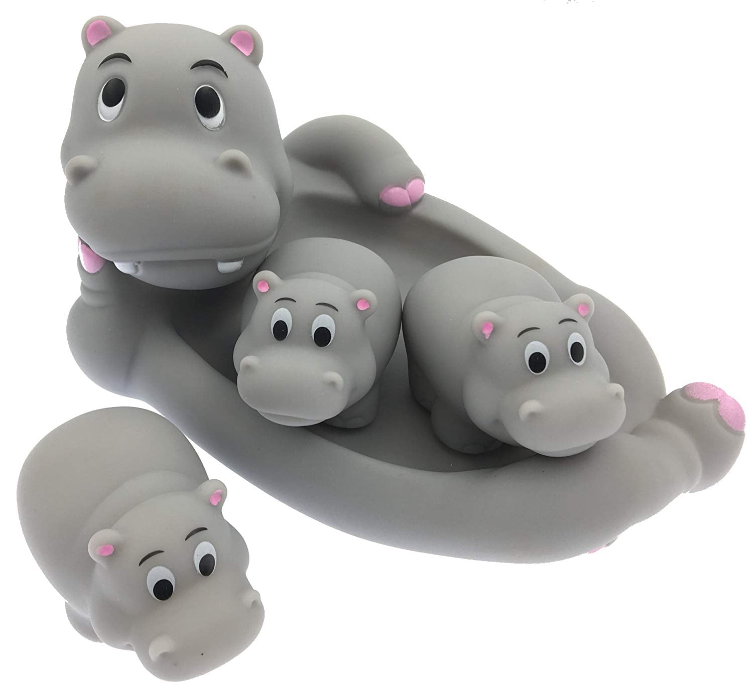 Tubby Scrubby Hippo Family Bath Toys