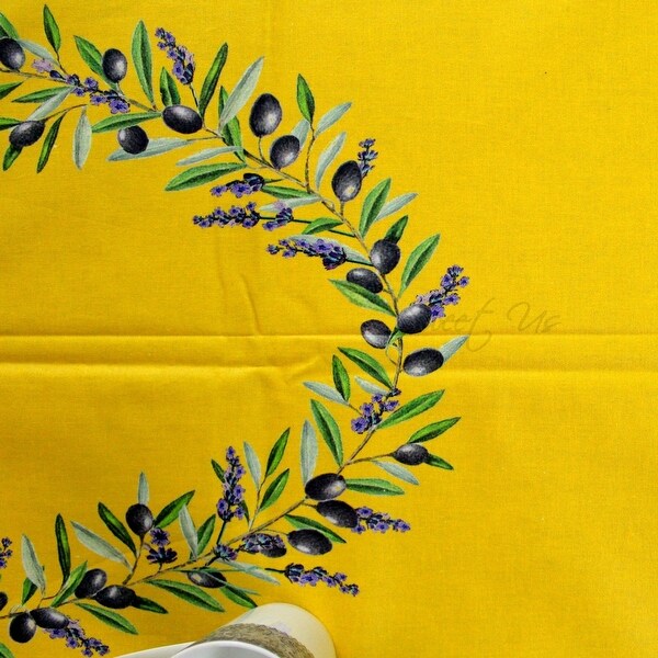 Wipeable Spill Resistant French Acrylic Coat Lavender Tablecloth - 60 x 116 in