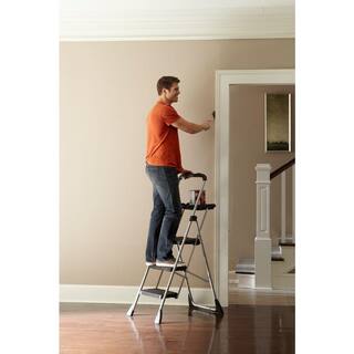 Cosco 4 ft. Steel Max Work Platform Ladder with 225 lbs. Load Capacity 11880PBL1E