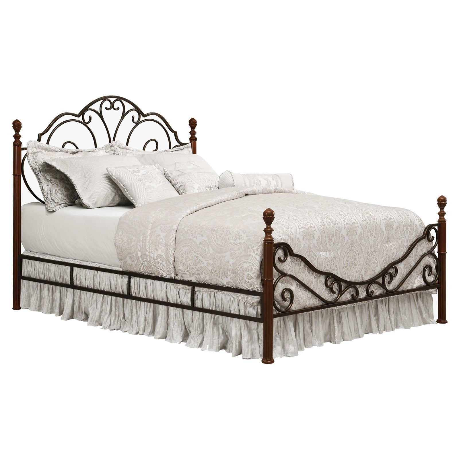 Weston Home Waterford Twin Metal Poster Bed - Cherry