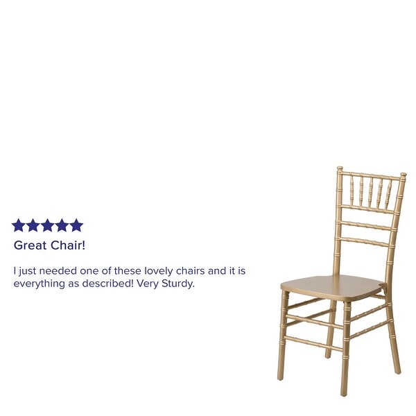 HERCULES Series Silver Wood Chiavari Chair