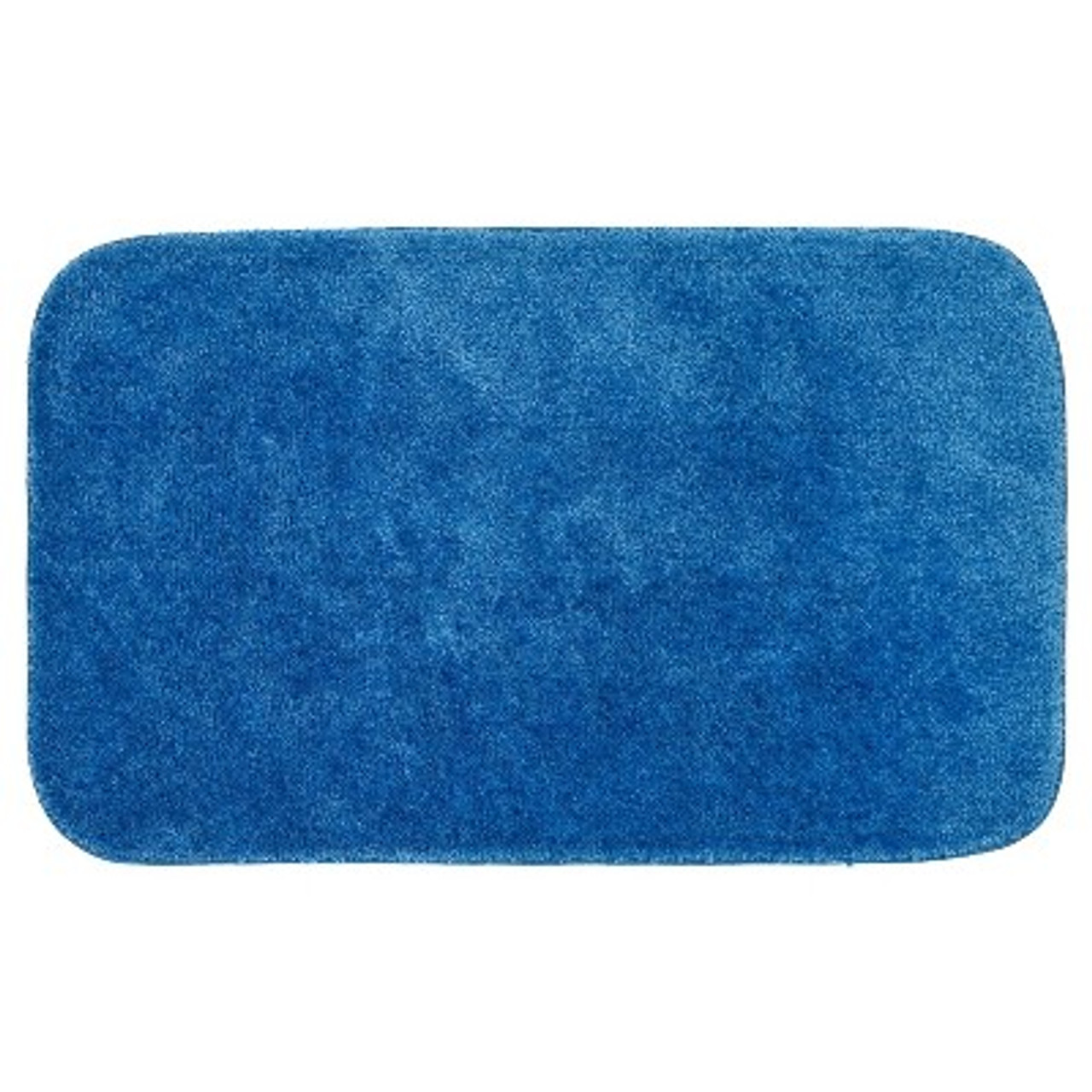 24x40 Traditional Plush Nylon Washable Bath Rug Blue - Garland Rug