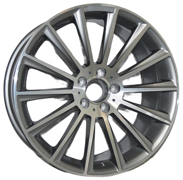 Gun Metal Machined Face Passenger Car Wheels 19x8.5 19x9.5 inch 5x112 oy Wheel Rims Multi Spoke