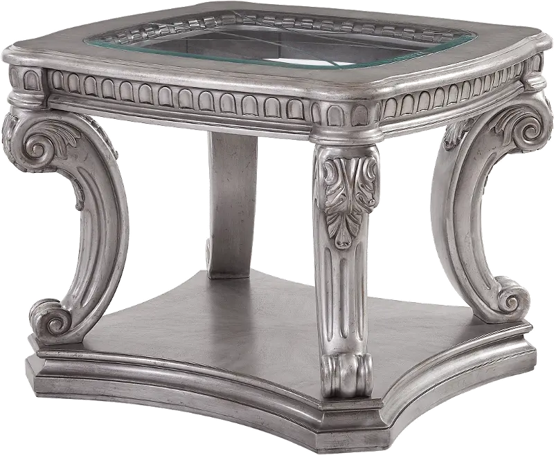 Platinum Estates Silver End Table