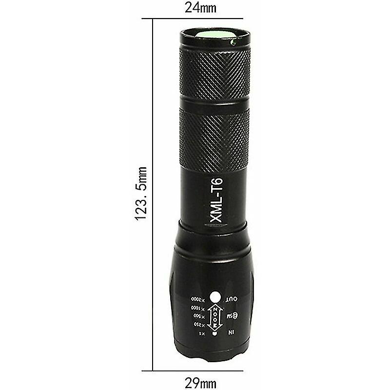 Xml-t6 Ultra Powerful Led Flashlight Military Torch Usable