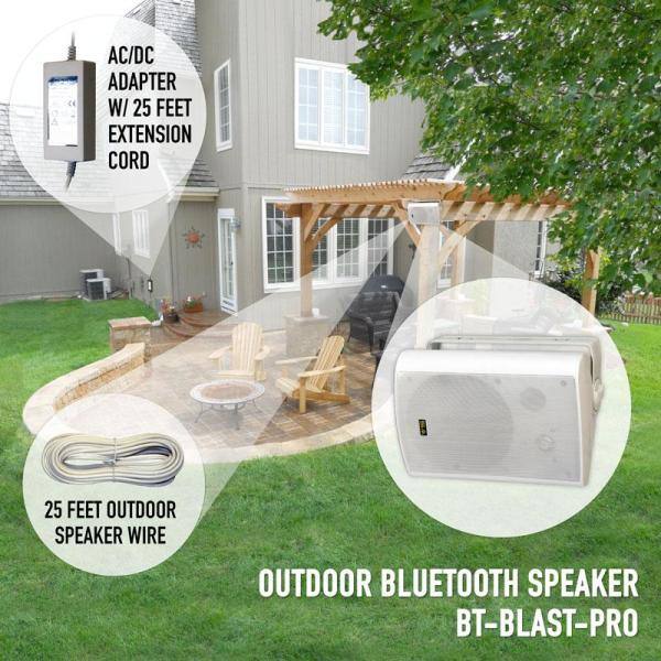 Sound Appeal Bluetooth 6.50 in. IndoorOutdoor Weatherproof Patio Speakers Wireless Outdoor Speakers Beige SA-BT6.5BG