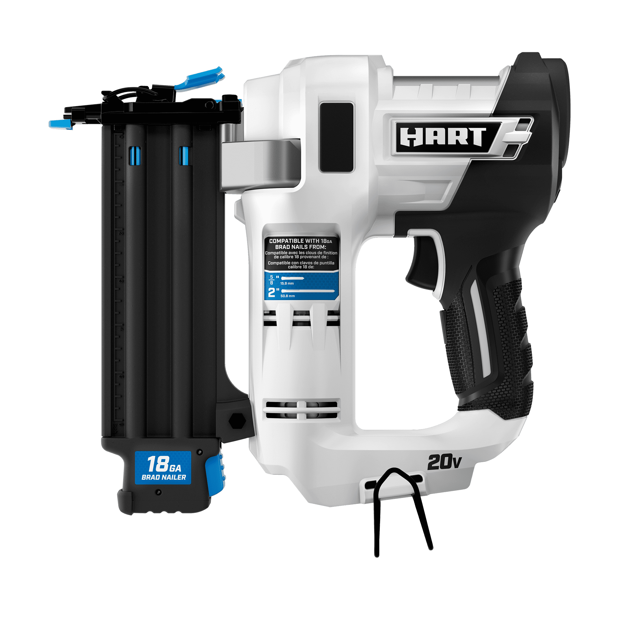 HART 20-Volt 18-Gauge 2-Inch Brad Nailer Kit (1) 20-Volt Lithium-Ion 1.5Ah Battery