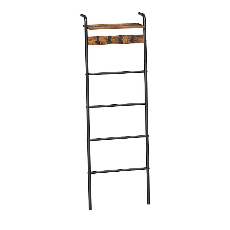 Blanket Ladder Shelf， Blanket Holder Rack for Living Room， Decorative Ladder