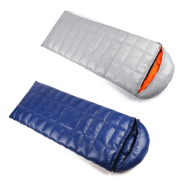 Outdoor Waterproof Ultra Light Travel Hiking Sleeping Bag Adults Winter Folding Goose Down Single Camping Sleeping Bag