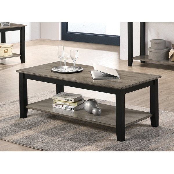 Coffee Table With Open Shelf