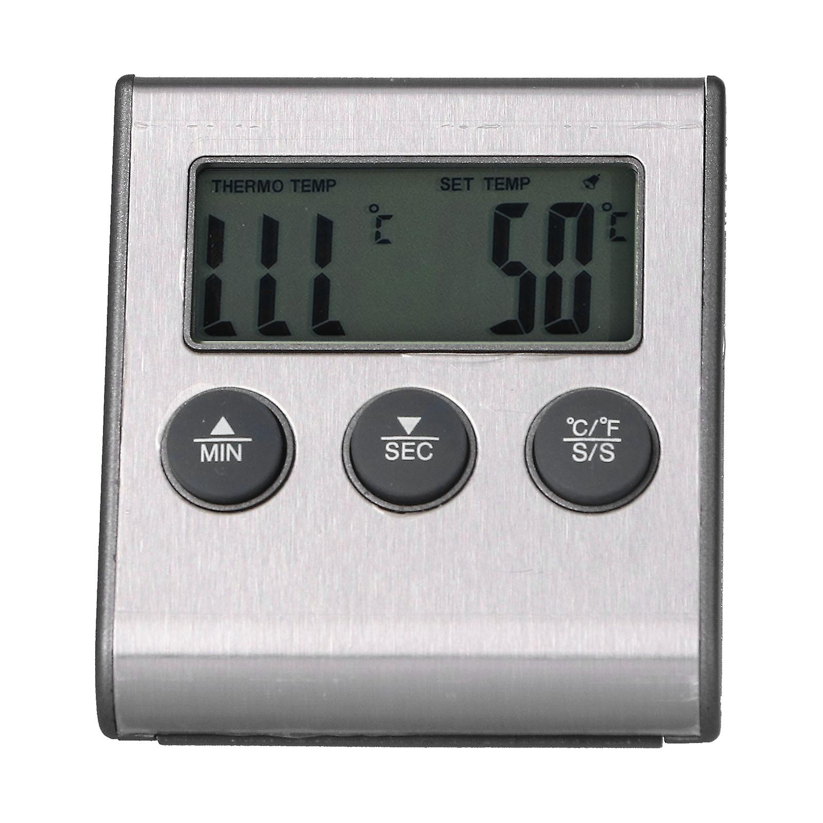 Magnet Design Barbecue Thermometer Food Meat Temperature Meter With Alarm Function For Kitchen