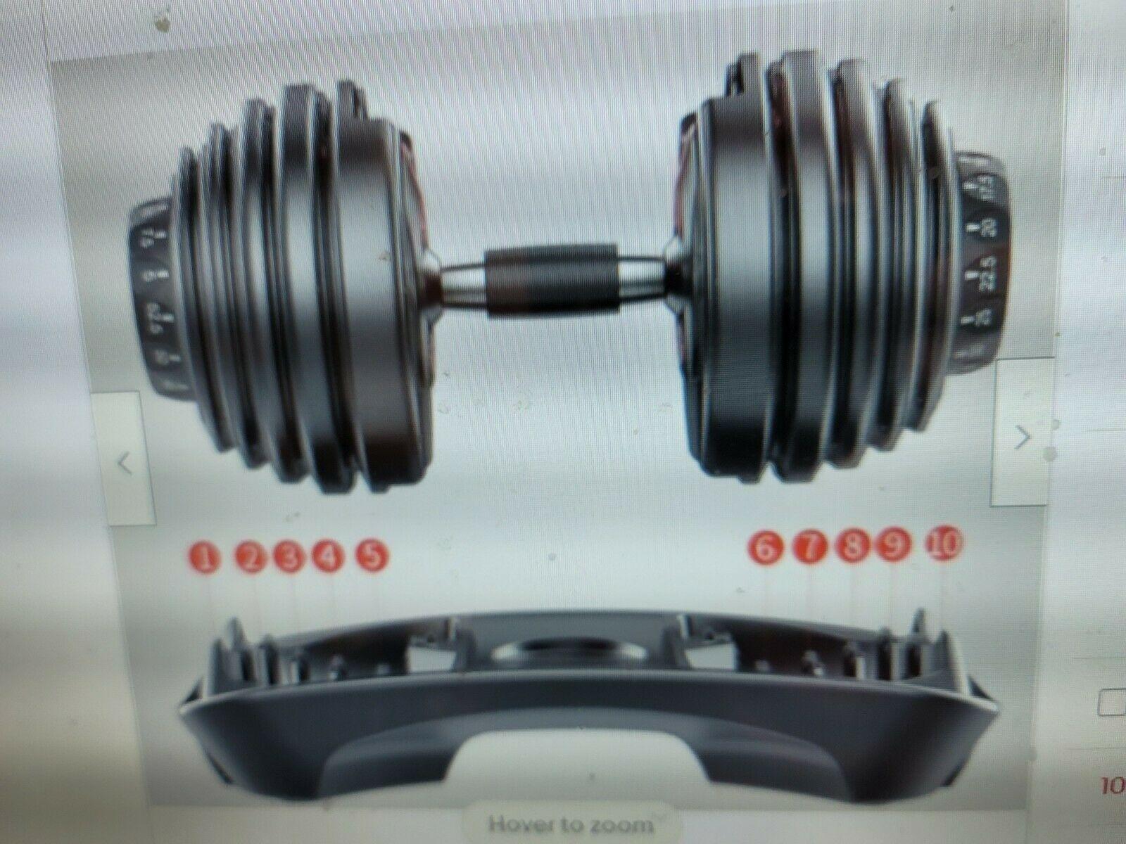 2 (Two) New Adjustable Dumbbells 552, A Pair.