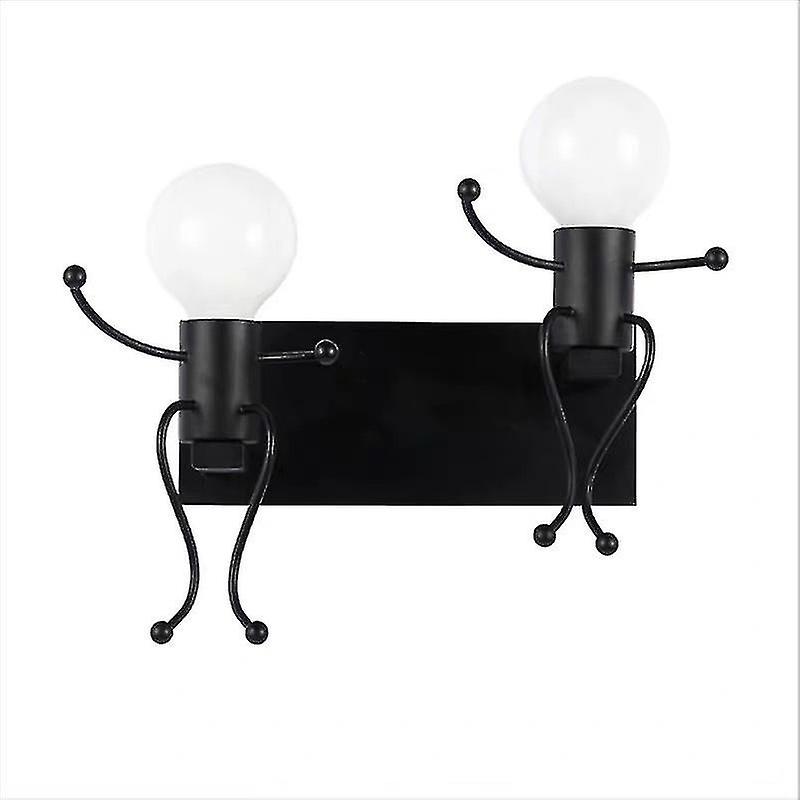 Room Decoration Creative Lamp Black， Suitable For Children's Bedside Lamp Cartoon Mini Wall Decoration