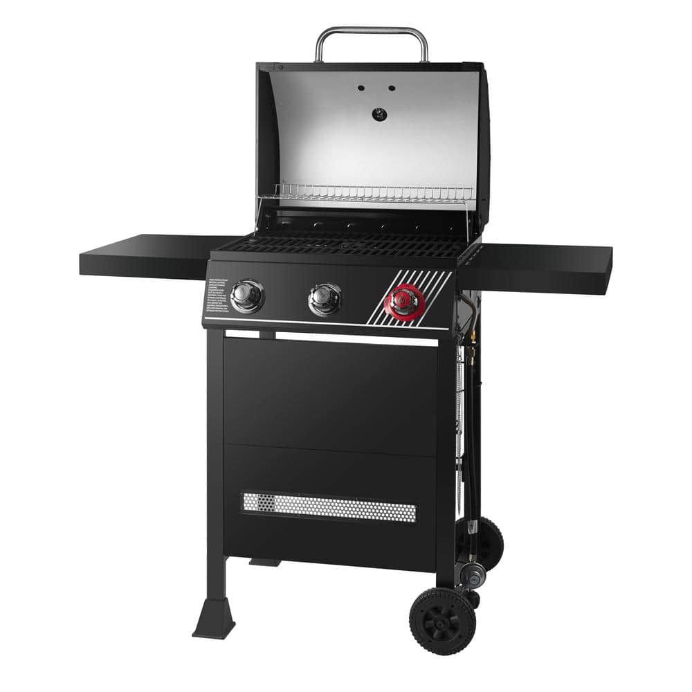 Dyna-Glo 3-Burner Propane Gas Grill in Matte Black with TriVantage Multi-Functional Cooking System DGH353CRP