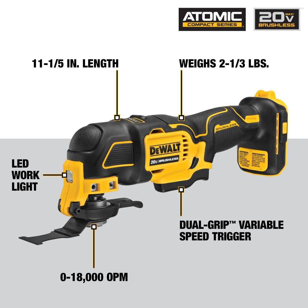 DEWALT ATOMIC 20V MAX 4 Tool Combo Kit Brushless Cordless DCK489D2 from DEWALT