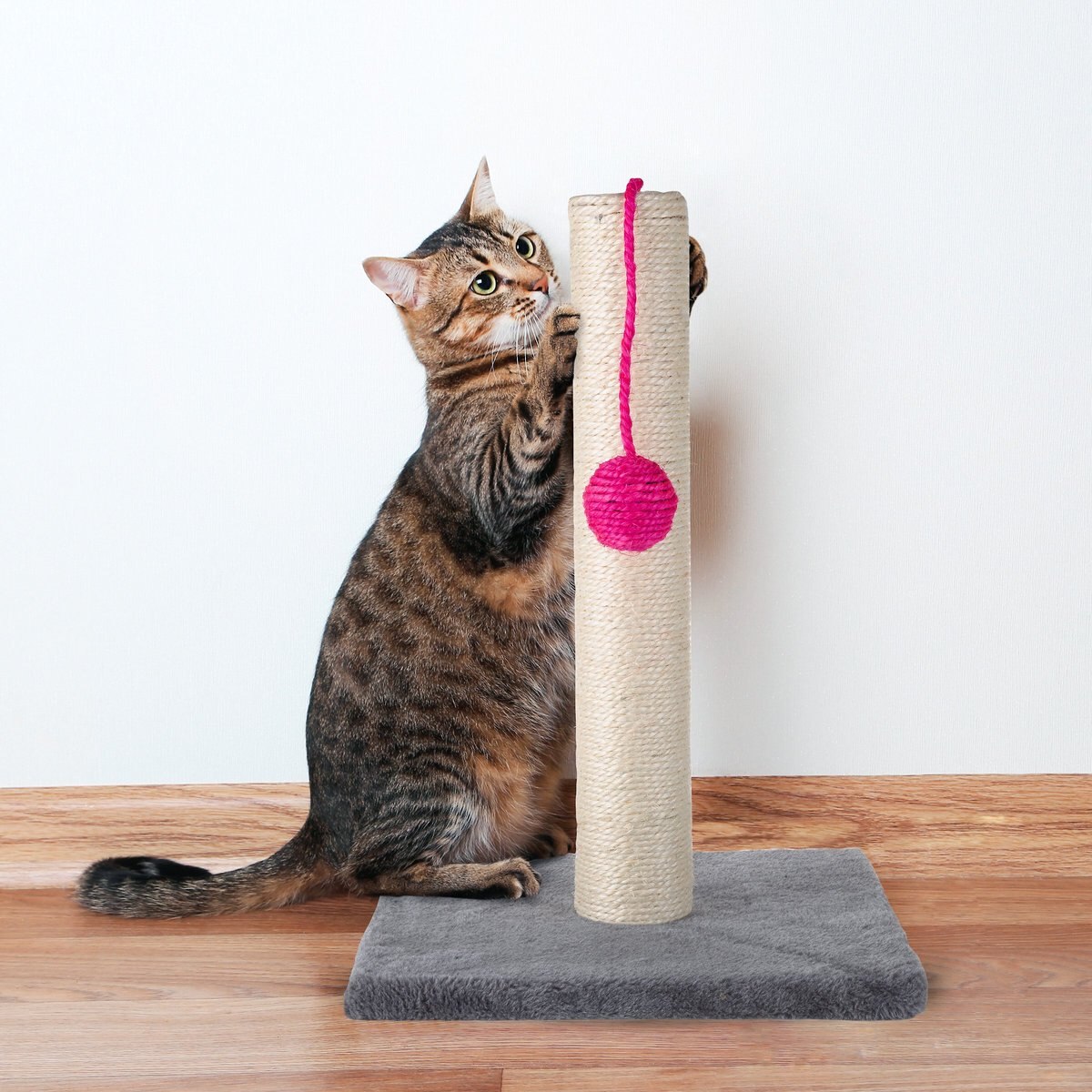 Pet Adobe 17-in Sisal Cat Scratching Post with Toy